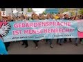 Demo "Gebärdensprache macht stark"